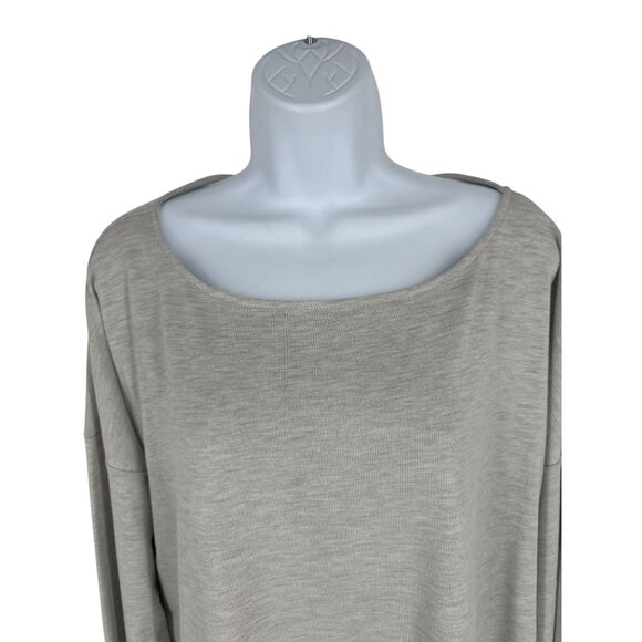Lauren Ralph Lauren Womens Gray Long-Sleeve Lightweight Knit Top Size XXL - Picture 2 of 9